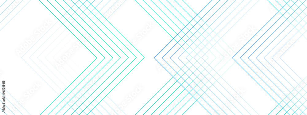 Leinwandbilder white and blue modern minimalistic geometric blueprint background& bright lines. modern minimalist d