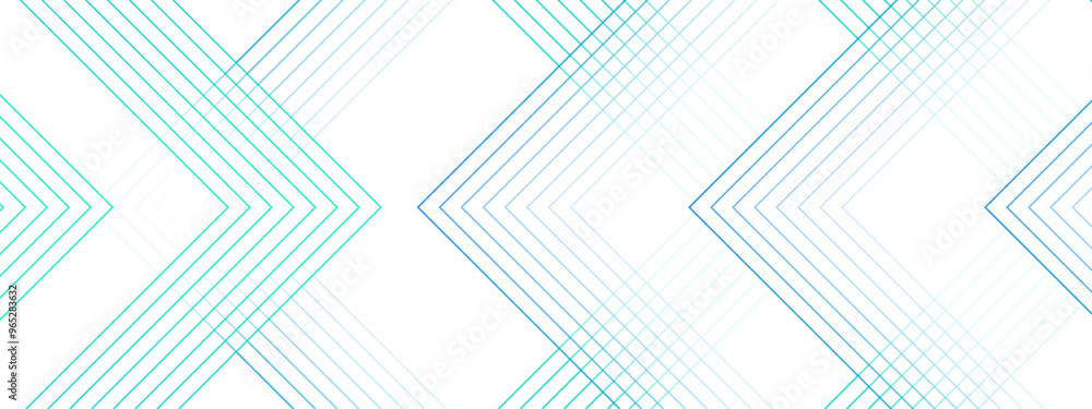 Leinwandbilder white and blue modern minimalistic geometric blueprint background& bright lines. modern minimalist d