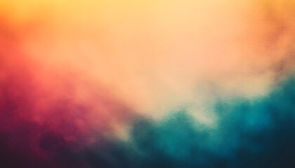 Fototapeta premium abstract warm pastel blurred grainy gradient background texture colorful digital grain noise effect pattern lo fi multicolor vintage design retro analog photo film overlay screen filter effect