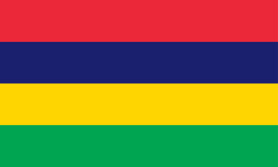 Mauritius flag national material design