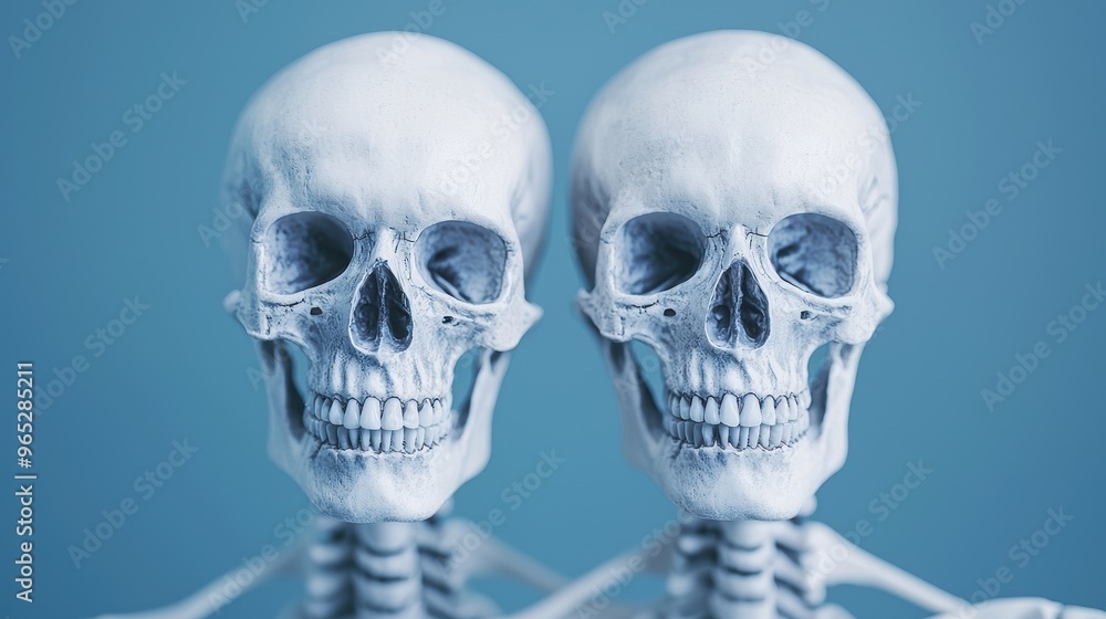 Poster energetic skeletons: a creative visual representation of vitality and vigor with copy space for text