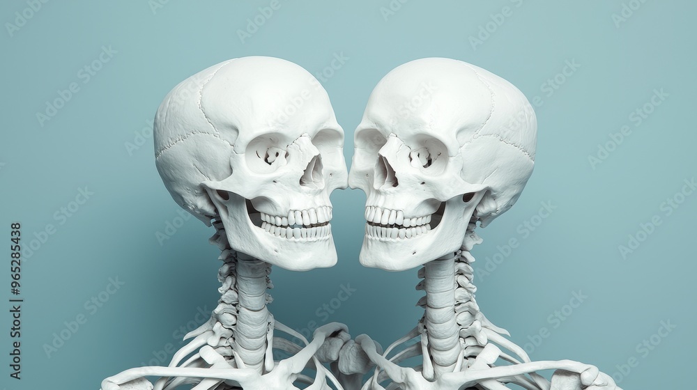 Poster unleashing inner power: artistic skeletons symbolizing strength and resilience in 8k high detail wit