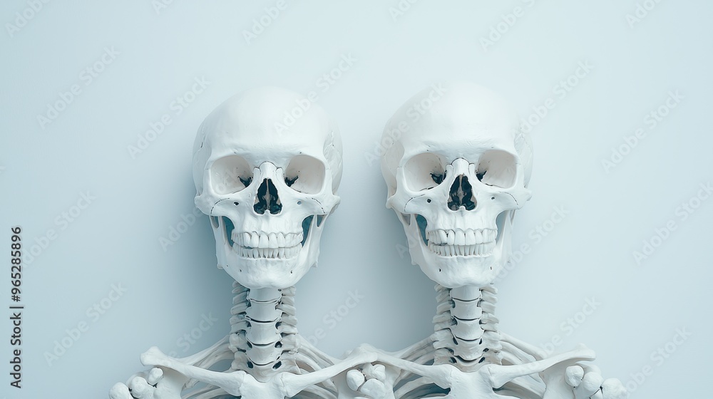 Poster skeletons of wisdom: inner intuition visualization | high detail 8k image with copy space