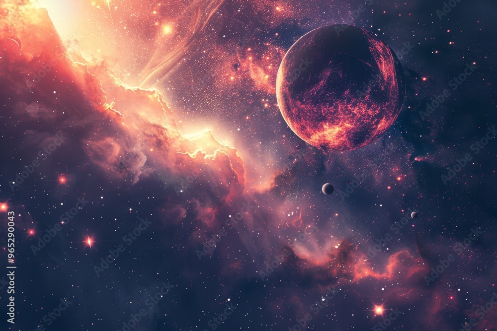 Wall mural Beautiful Outer Space View
