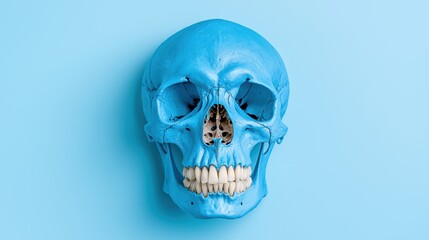 Canine Skull Anatomy: Detailed Bone Structure Veterinary Reference with Copy Space 8K High Detail Image for Education and Research