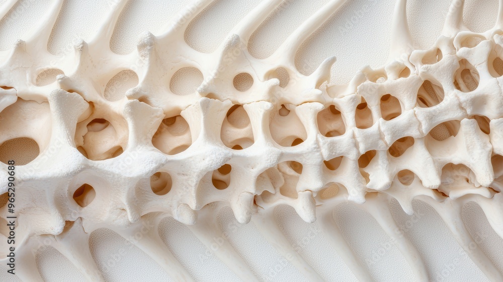 Poster evolutionary journey of vertebrate skeletal structure - high detail scientific reference image with 
