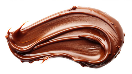 milk chocolate tasty paste isolated