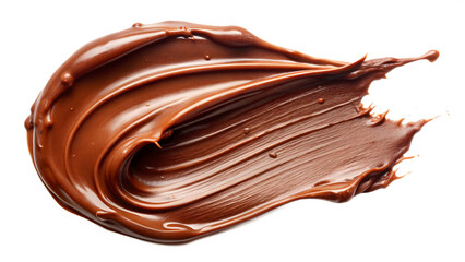 milk chocolate tasty paste isolated