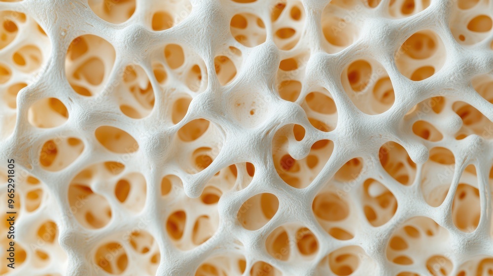 Aufkleber intricate anatomy of haversian system in bone microstructure with copy space for text, detailed in 8
