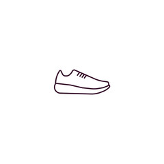 shoes outline icon. Linear vector from clothes concept. Thin line shoes icon isolated on white background
