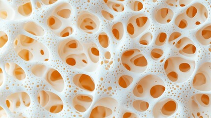 Embryonic Bone Development Anatomical Process Scientific Illustration with Copy Space, High Detail 8K Resolution