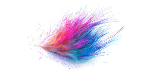 Viridian fibers of incandescence blending to generate a captivating