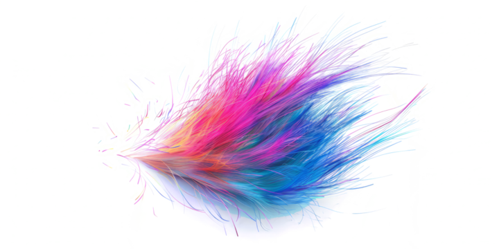 Viridian fibers of incandescence blending to generate a captivating