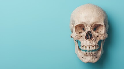 Obraz premium Forensic Anatomy Study of Human Remains - Detailed Scientific Illustration with Copy Space in High Resolution 8K Quality