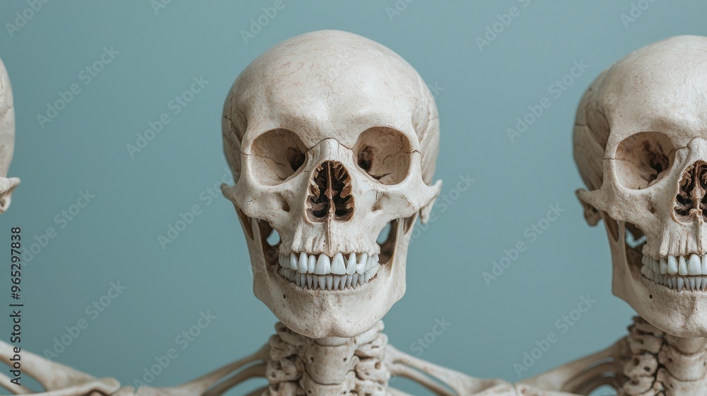 Poster evolutionary study of fossilized primate skeletons with scientific references in high detail resolut