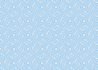 Abstract geometric pattern. A seamless vector background. White and blue ornament. Graphic modern pattern. Simple lattice graphic design