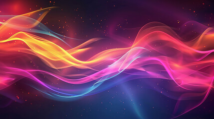 Obraz premium Abstract Cosmic Nebula with Bokeh Lights, 