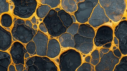Detailed Anatomical Study of Bonelike Patterns in Rocks - Geological Reference with Copy Space for Text in 8K High Detail Resolution