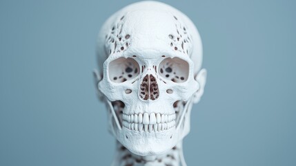 Detailed Anatomical Study of Bone Health and Skeletal Anatomy with Medical Reference Copy Space, High Detail 8K Resolution