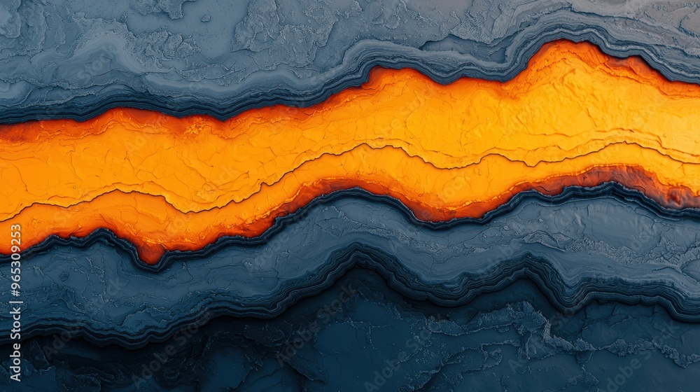 Poster global perspective: satellite imaging of potential oil fields for exploration with copy space.