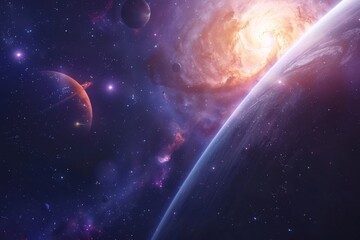Obraz premium Beautiful Outer Space View