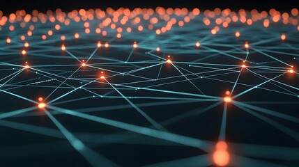 Abstract Network Connection   Technology Background
