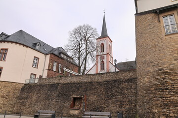 Blick in die Altstadt von Bitburg in Rheinland-Pfalz