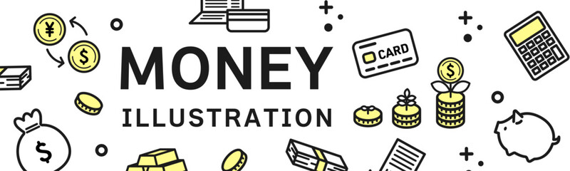 シンプルなお金の背景_7