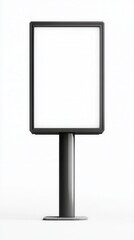 Empty advertising display stand, suitable for promotional use in various locations. Ideal for showcasing customizable content.