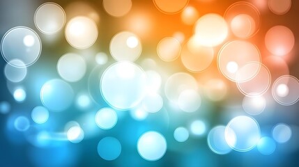 Fototapeta premium Abstract Blurred Bokeh Background with Light Circles