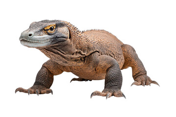 Obraz premium A detailed close-up of a unique lizard displaying intricate textures and colors in a vibrant setting.