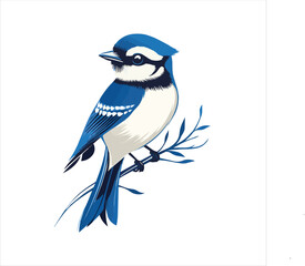 blue jay on a branch