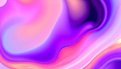Naklejka premium Colourful Holo gradient wallpaper background of purple and blue, Swirling, Render 3D surface and iridescent colors. reminiscent of a cosmic nebula