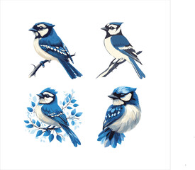 blue jay on a branch