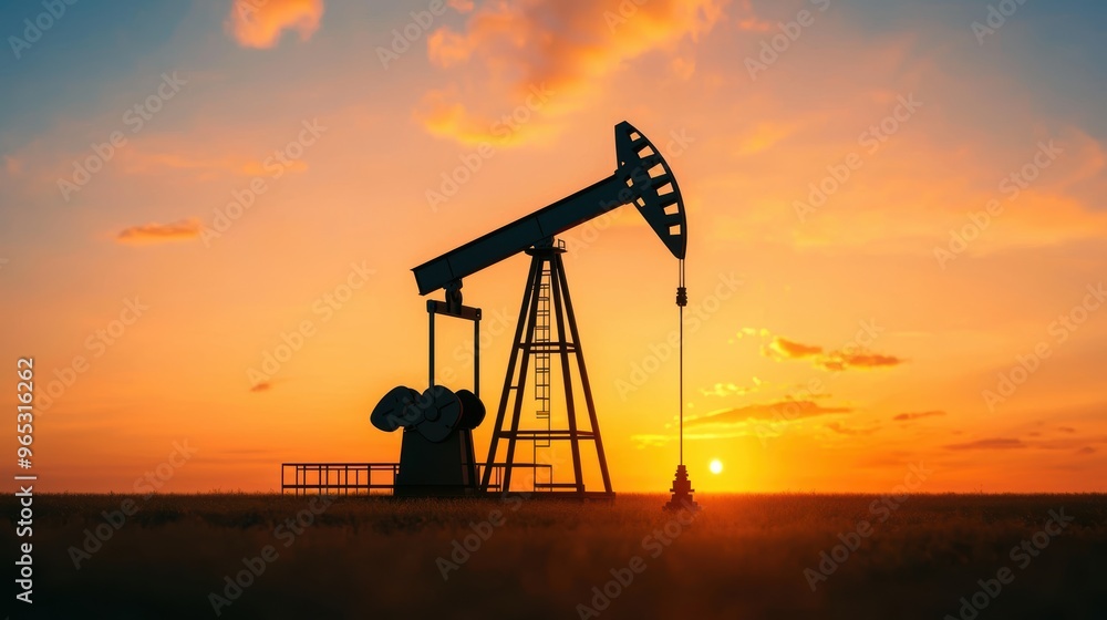 Poster cutting-edge technological solutions for oil and energy crises with copy space in 8k resolution