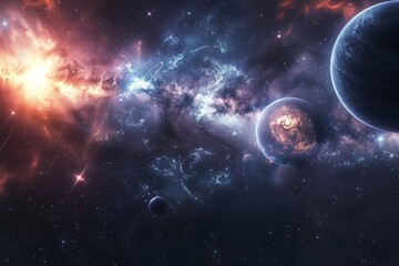Obraz premium Beautiful Outer Space View