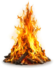 Fire. Isolated on White background