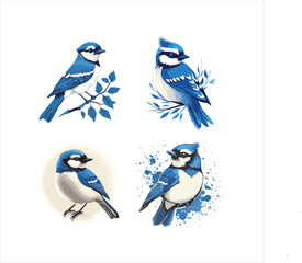 blue jay on a branch