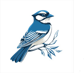 blue jay on a branch