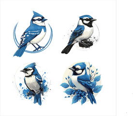 blue jay on a branch