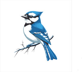 blue jay on a branch
