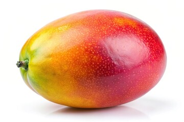 Ripe mango isolated on the white background Macro, fruit,ripe mango, tropical, tasty, fresh, refreshing snack, nutrition, ripe, succulent, juicy, rich, delicious, sweet, tropical fruit