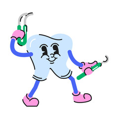 Dental Care Character Illustration