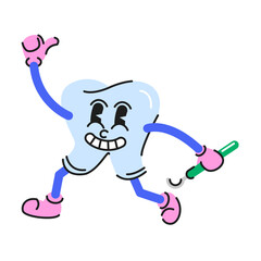 Dental Care Character Illustration