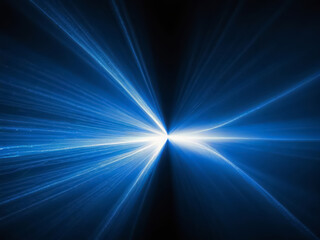  Blue Laser Light Rays on Black Background. Overlay