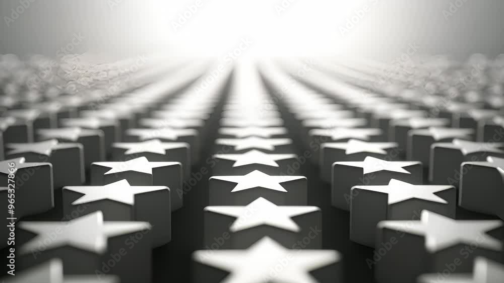 Poster a captivating view of a field of stars in monochrome