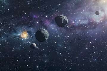 Naklejka premium Beautiful Outer Space View