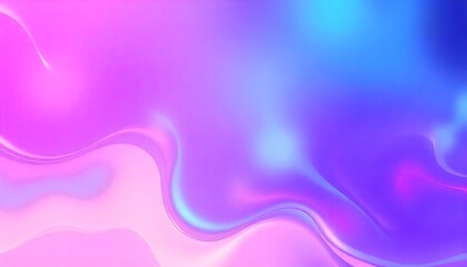 Fototapeta premium Holo gradient of purple and blue, Swirling, Render 3D surface and iridescent colors. reminiscent of a cosmic nebula