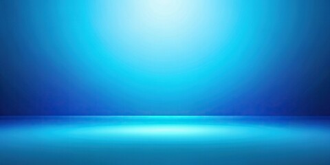 Abstract gradient bright blue background resembling a wide angle view displaying a vibrant and ethereal blend of shades, vibrant, digital, blend, color, design, vivid, contemporary, blue