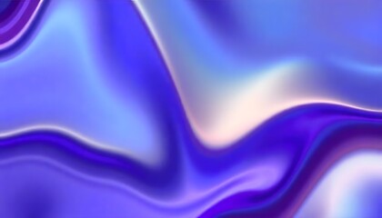 Obraz premium Holo gradient of purple and blue, Swirling, Render 3D surface and iridescent colors. reminiscent of a cosmic nebula